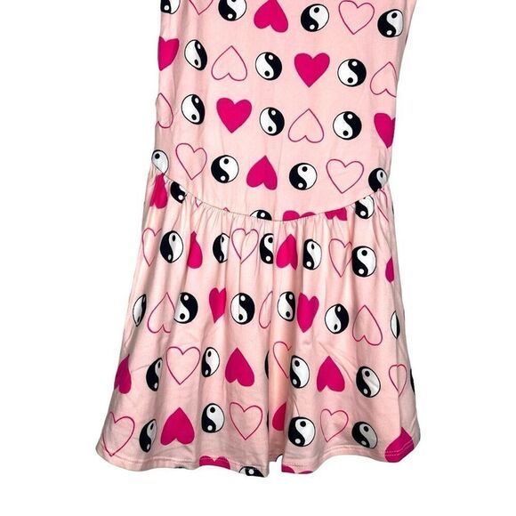 NEW Dot Dot Smile Pink Valentine Ying Yang Flapper Dress 5/6 - Picture 3 of 7
